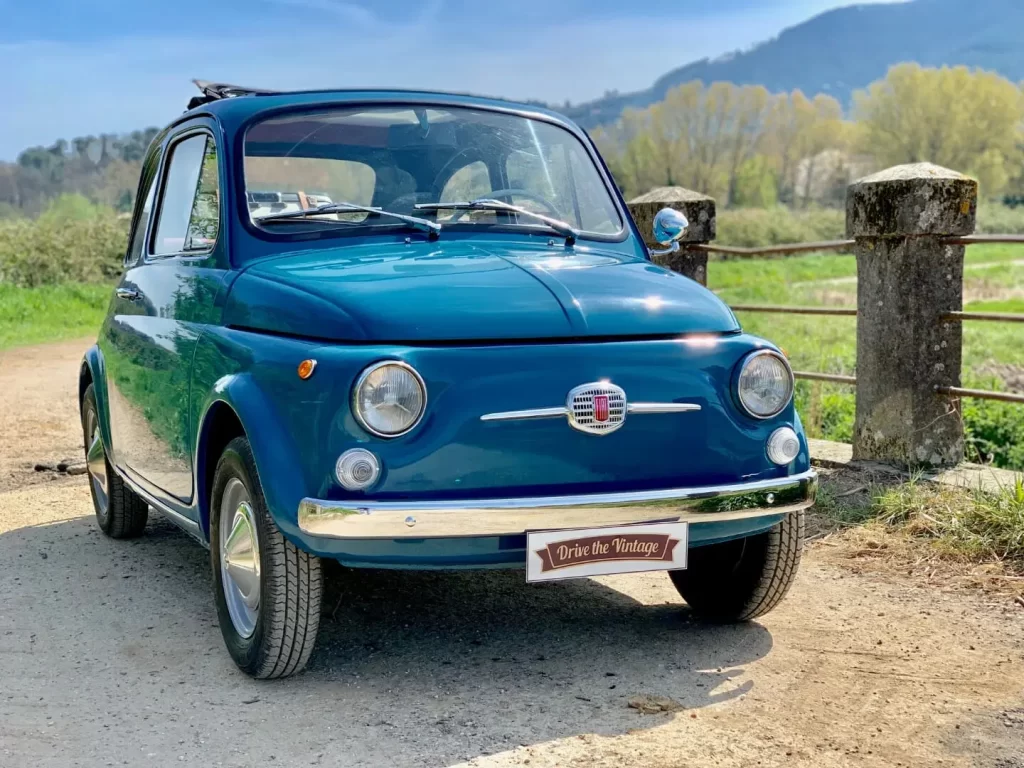 Fiat 500 Blu Petrolio - Noleggio per matrimoni
