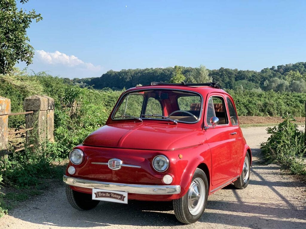 Fiat 500 Rossa - Noleggio per matrimoni