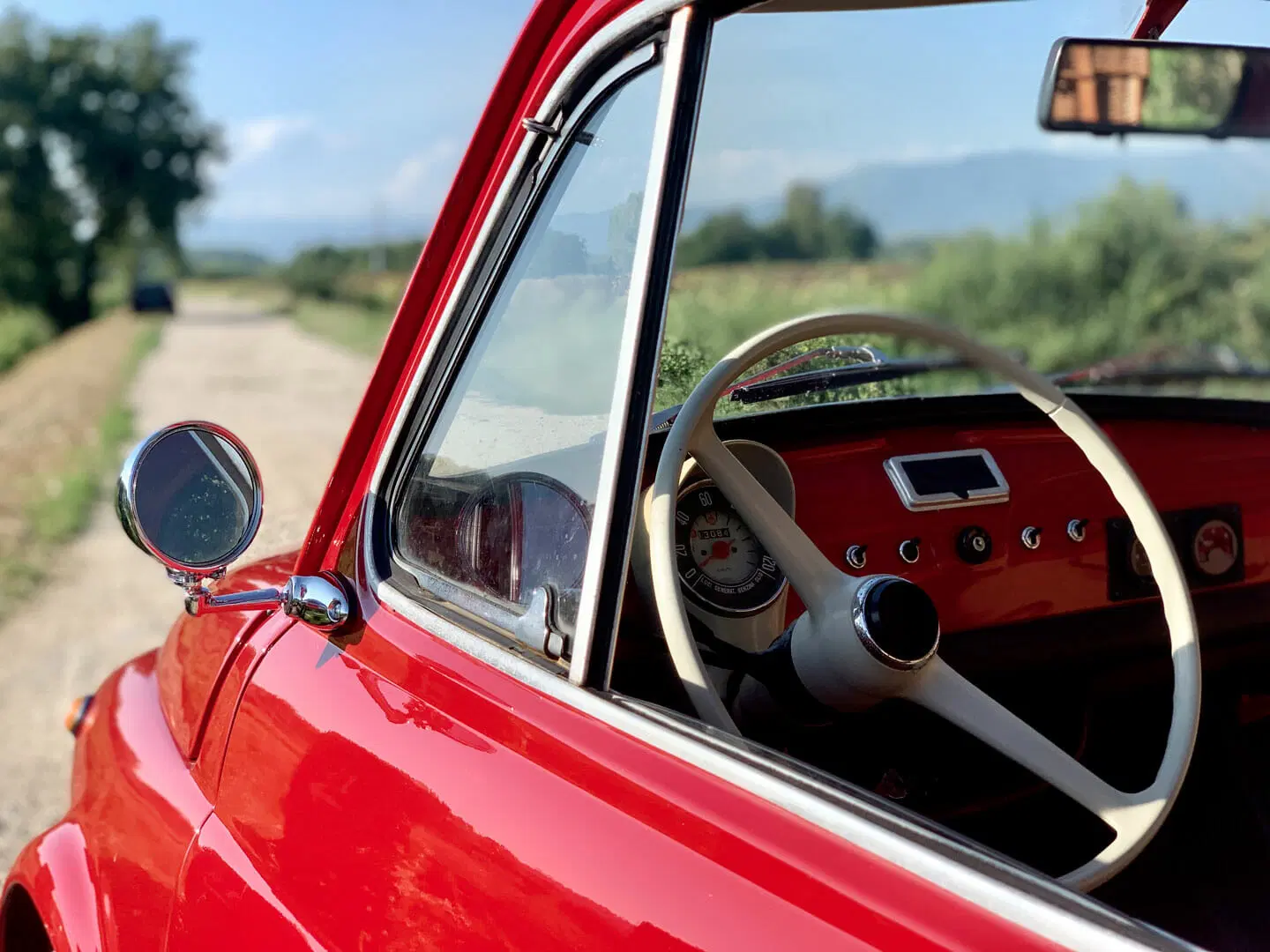 Fiat 500 Rossa - Noleggio per matrimoni